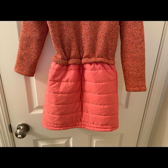 Giordano Junior Girls Georgia Peach Sweater Puffer Dress Size 120 6-7 Years NWT - Picture 3 of 9